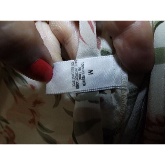 Calvin Klein M Floral Short Kimono Robe Long Sleeve - Picture 5 of 6